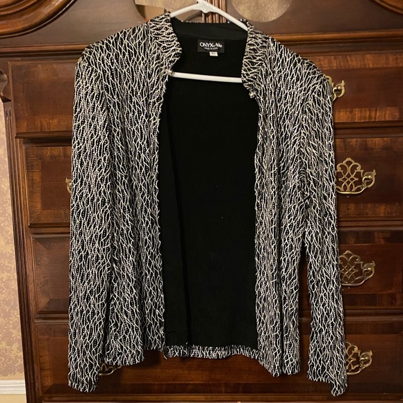 Sparkling Black and white jacket Fancy Perfect for Christmas Party - Picture 5 of 5